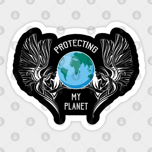 Protecting My Planet Earth Day Sticker by creative
